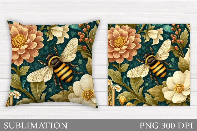 Bee Pillow Sublimation. Bee Sublimation
