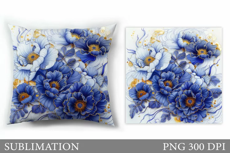 Flowers Sublimation. Flowers Pillow Sublimation