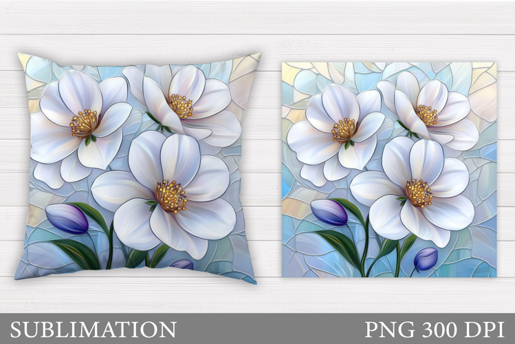 Floral Pillow Sublimation. Flowers Pillow Design