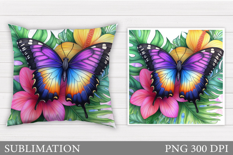 Butterfly Sublimation. Butterfly Pillow Design