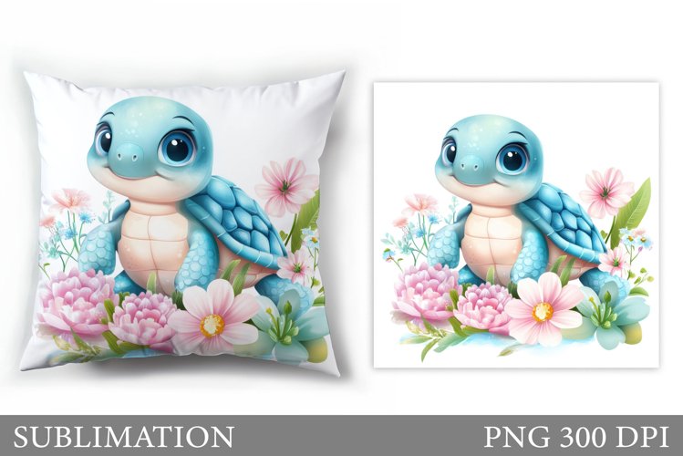 Cute Turtle Clipart Image 15