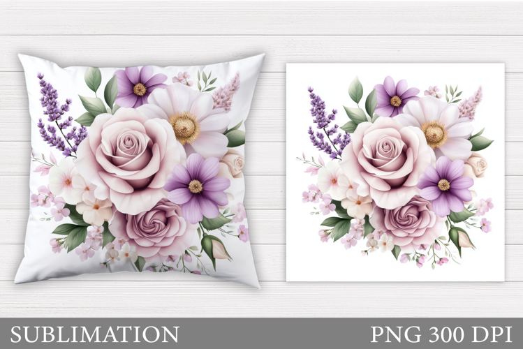 Roses Sublimation. Roses Pillow Sublimation