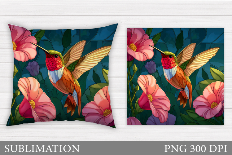 Hummingbird Pillow Sublimation. Hummingbird Sublimation