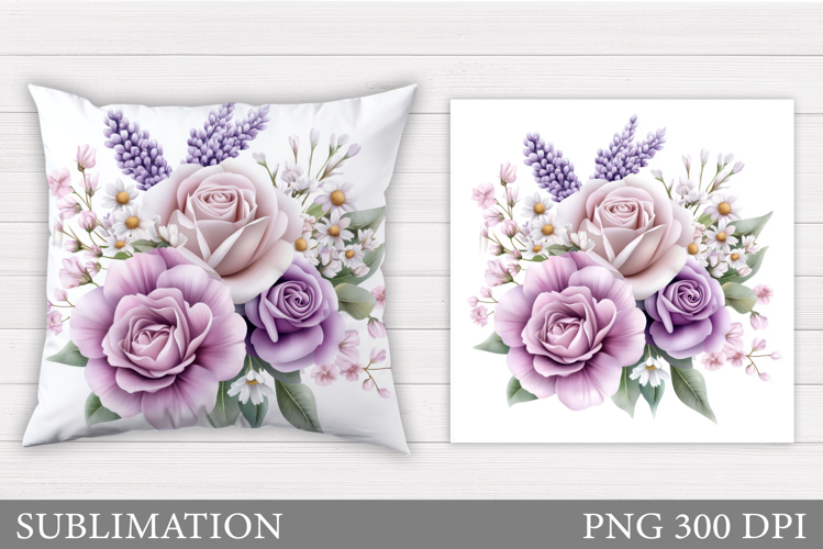 Roses Sublimation. Roses Pillow Sublimation