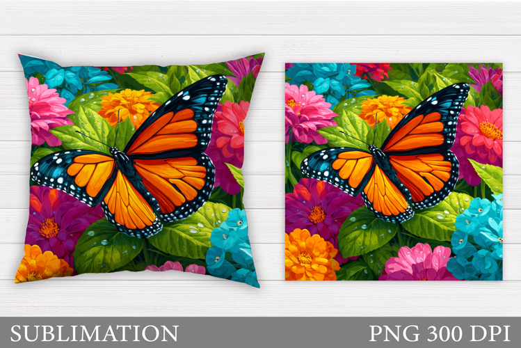 Butterfly Sublimation. Butterfly Pillow Design