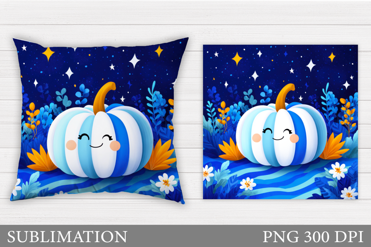 Cute Pumpkin Pillow Design. Cute Pumpkin Sublimation