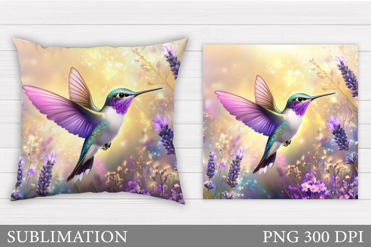 Hummingbird Sublimation. Hummingbird Pillow Sublimation