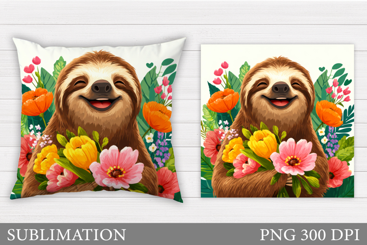 Cute Sloth Clipart Image 13