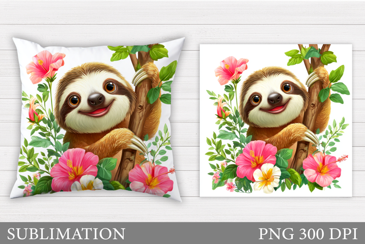 Cute Sloth Clipart Image 11