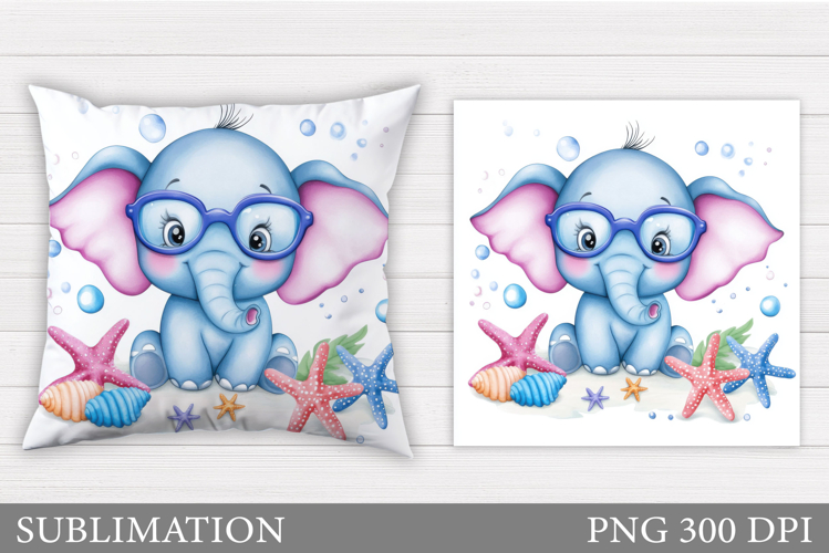 Cute Elephant Clipart Image 17
