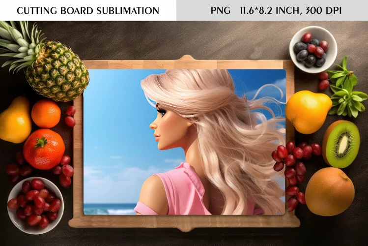 Watercolor Vintage Pin Up Girl|Cutting Board Sublimation