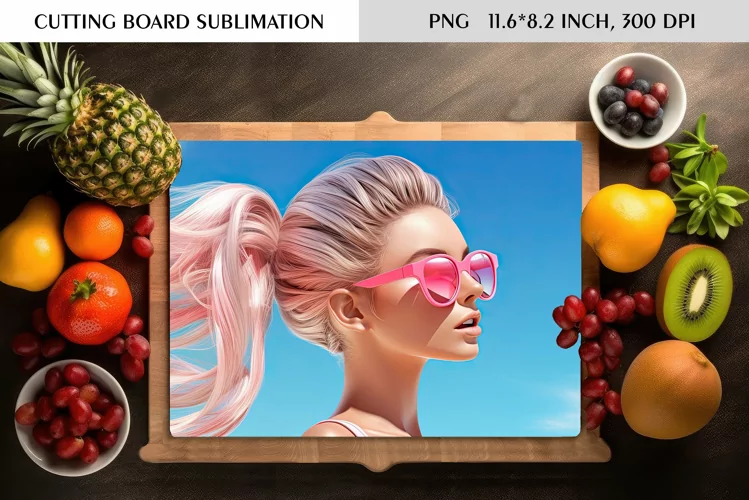 Watercolor Vintage Pin Up Girl|Cutting Board Sublimation