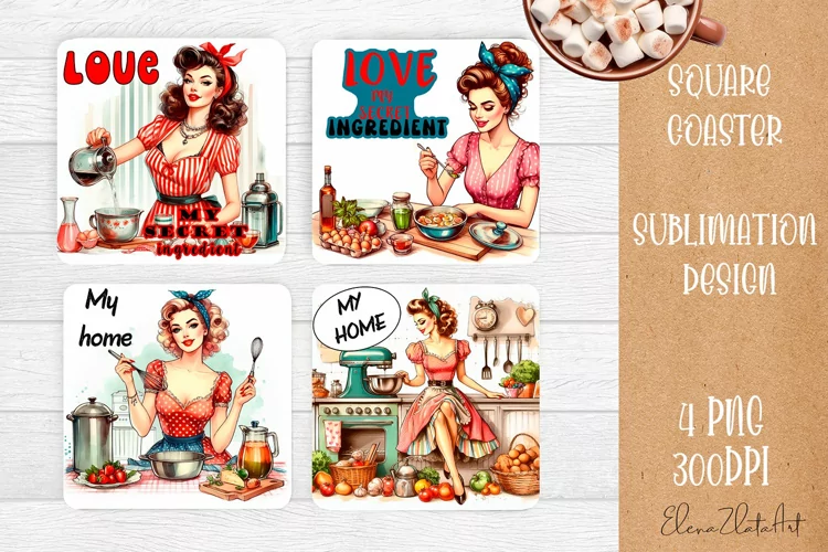 Pin Up Girl Coaster - Sarcastic Quote Coaster
