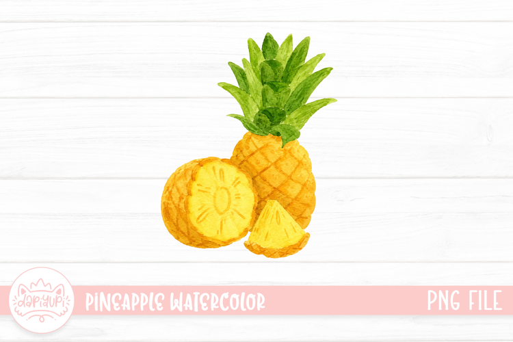 Pineapple Watercolor Illustration