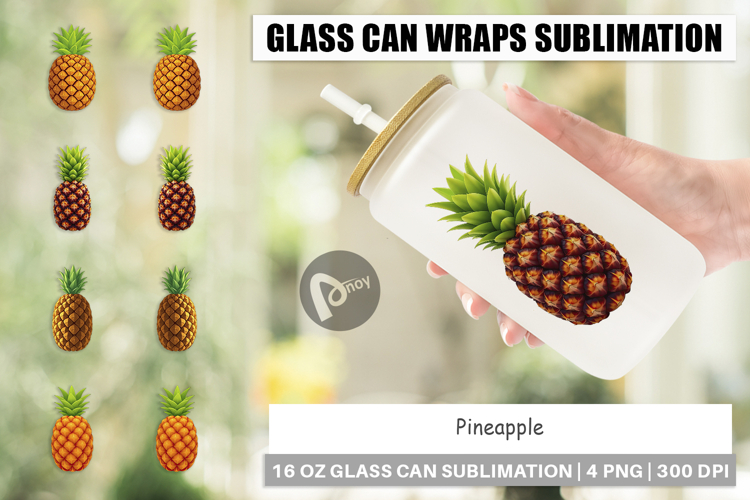 Glass Can Pineapple