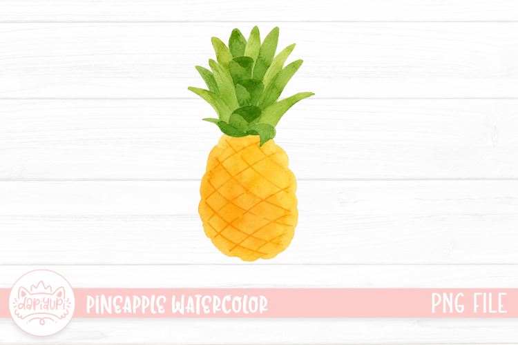 Pineapple Watercolor Illustration