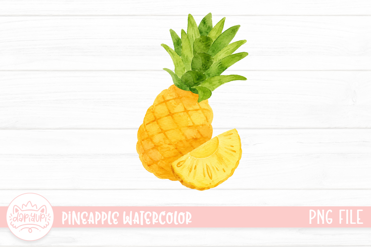 Pineapple Watercolor Illustration