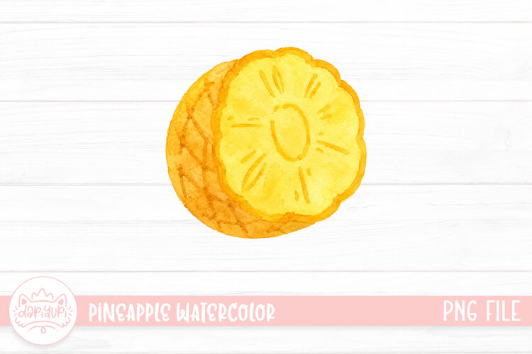 Pineapple Watercolor Illustration example image 1