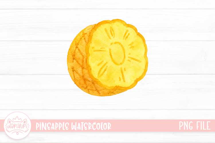 Pineapple Watercolor Illustration