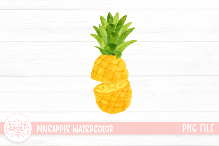 Pineapple Watercolor Illustration