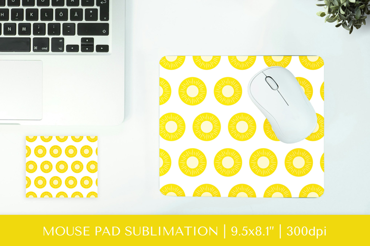 Pineapple mouse pad sublimation design. Tropical mousepad 10