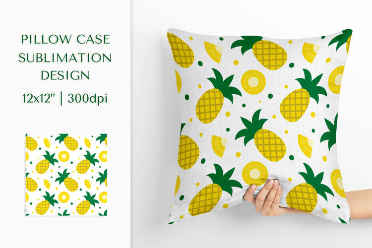Pineapple Pillow Case Sublimation Design PNG 004