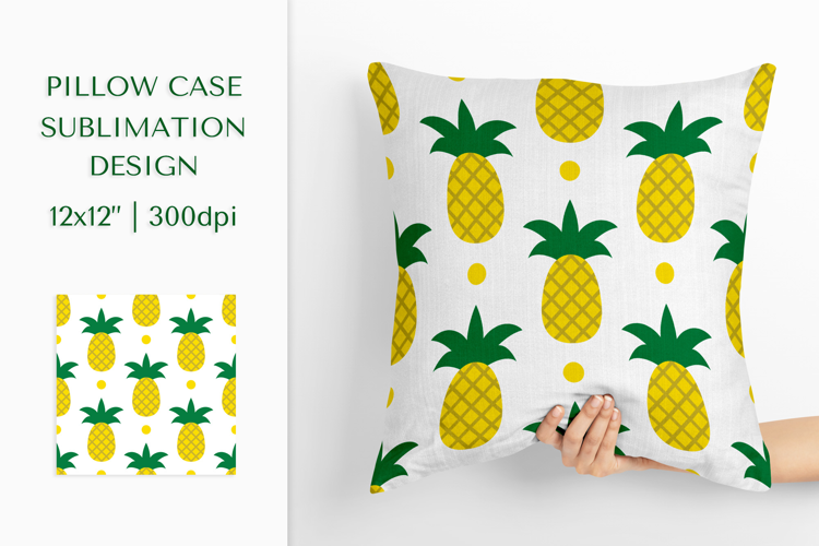 Pineapple Pillow Case Sublimation Design PNG 005