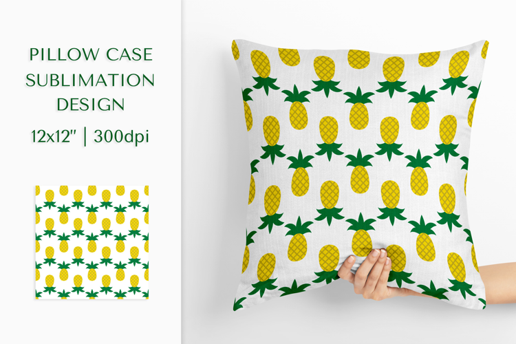 Pineapple Pillow Case Sublimation Design PNG 006
