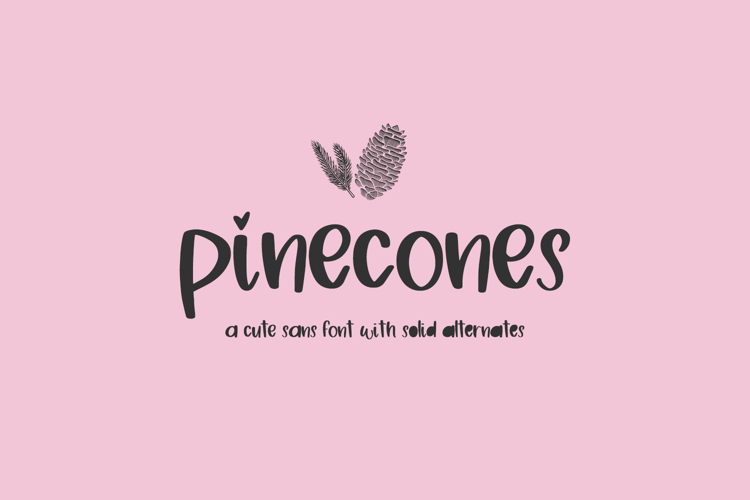 Pinecones Sans