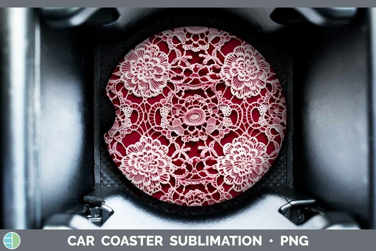 Pink 02 Car Coaster | Sublimation Coaster Designs