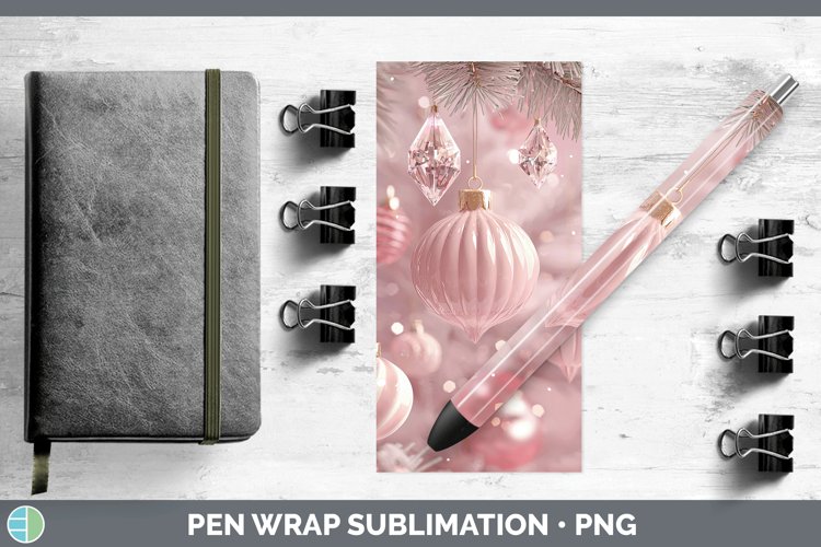 GorgeousPink 3D Christmas Pen Wrap design.