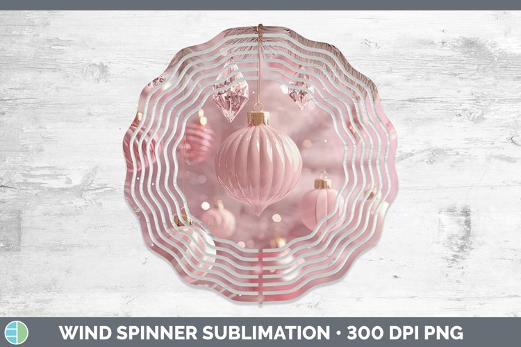 GorgeousPink 3D Christmas Wind Spinner design.