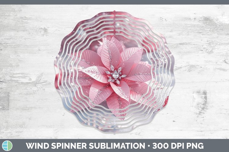 GorgeousPink 3D Christmas Wind Spinner design.