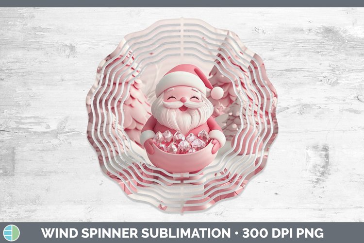 GorgeousPink 3D Christmas Wind Spinner design.