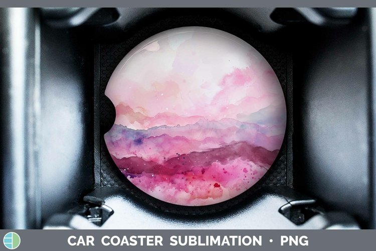 GorgeousPink Car Coaster design.
