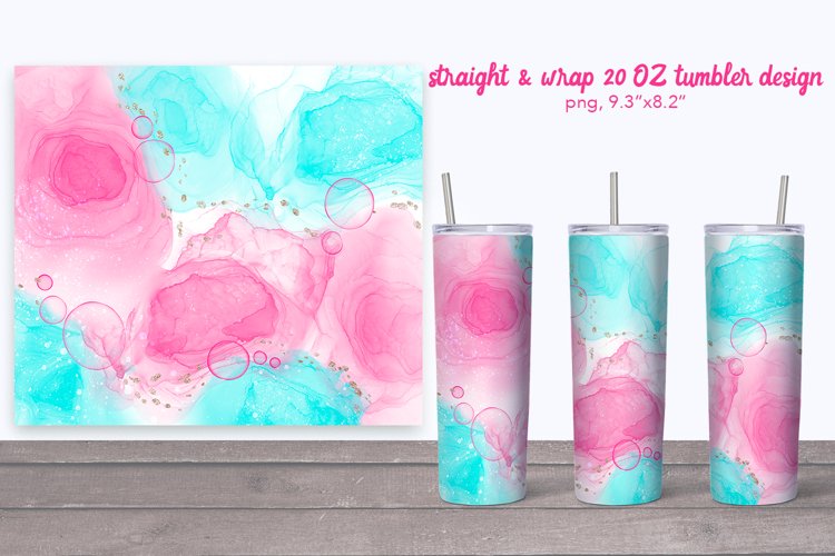 Alcohol Ink Tumbler Wrap Image 12
