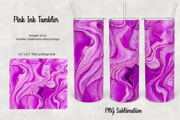 Alcohol Ink Tumbler Wrap Image 5