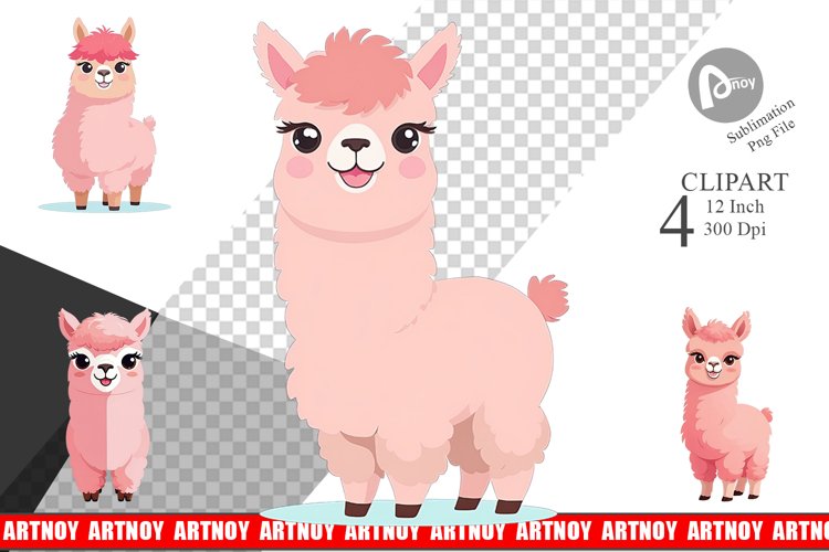 Alpaca Clipart Image 11