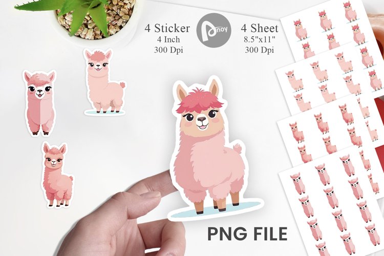 Alpaca Clipart Image 9
