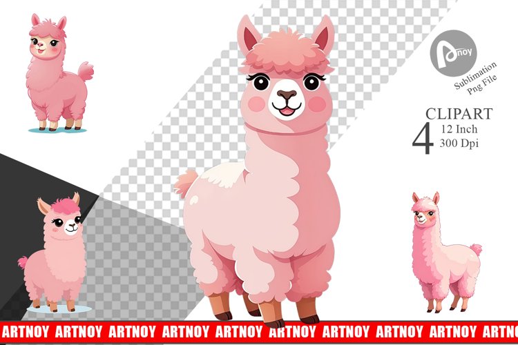 Alpaca Clipart Image 10