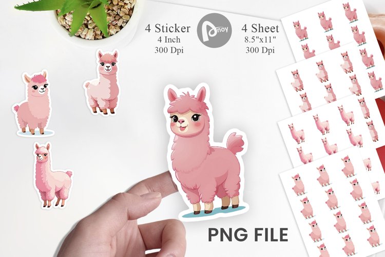 Alpaca Clipart Image 8