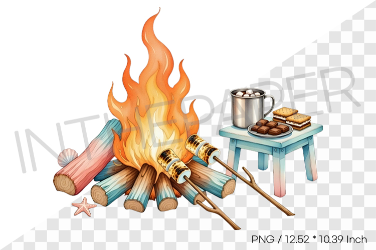 Campfire Drawing Image 17