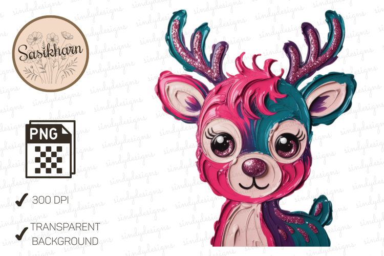 Whimsical Pink and Teal Deer Nursery Decor