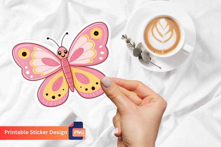 Pink Butterfly Clipart Image 13
