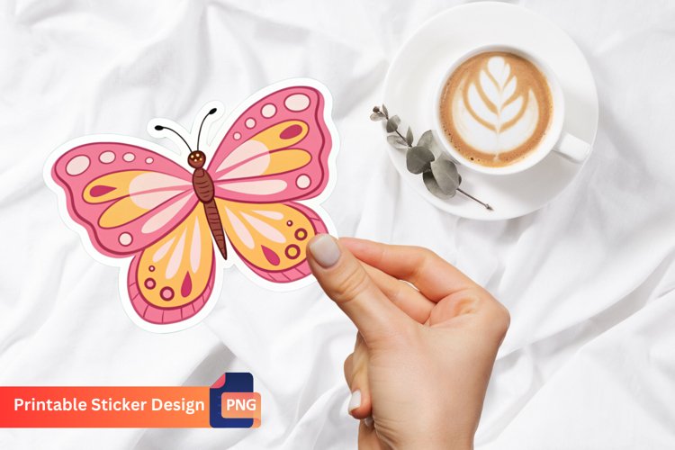 Pink Butterfly Clipart Image 12