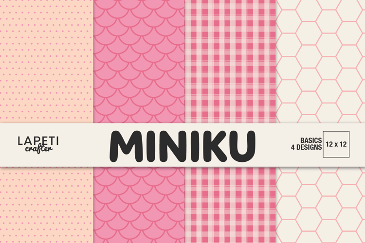 Pink Baby Girl Scrapbook Paper | 12x12 Album Backgrounds