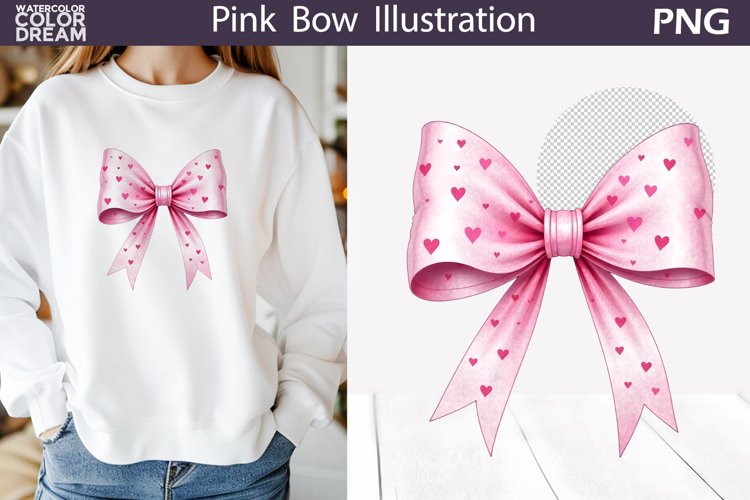 Pink Bow Clipart Image 8