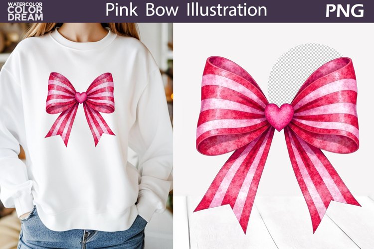 Pink Bow Clipart Image 6
