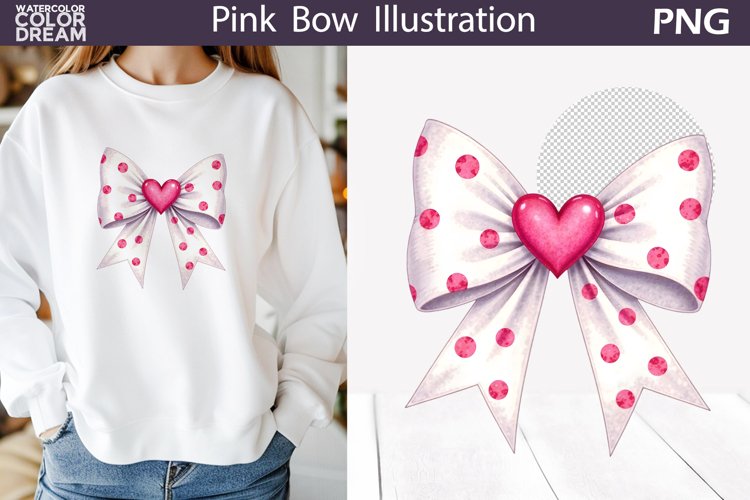 Pink Bow Clipart Image 2