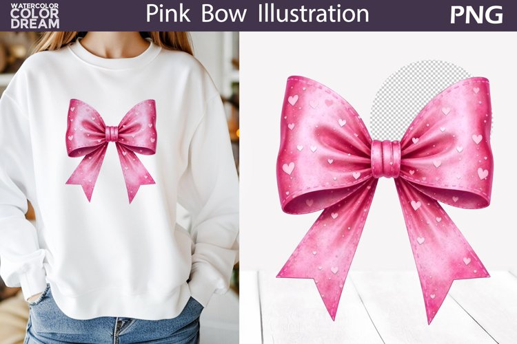 Pink Bow Clipart Image 9